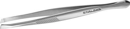 Actual product image Staples P-02 Eyebrow Tweezers with PVC Protective Case Total Length 9cm (Body lotion)
