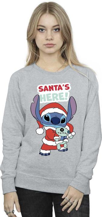Actual product image Disney Womens/Ladies Lilo & Stitch Santa's Here Sweatshirt (5XL)