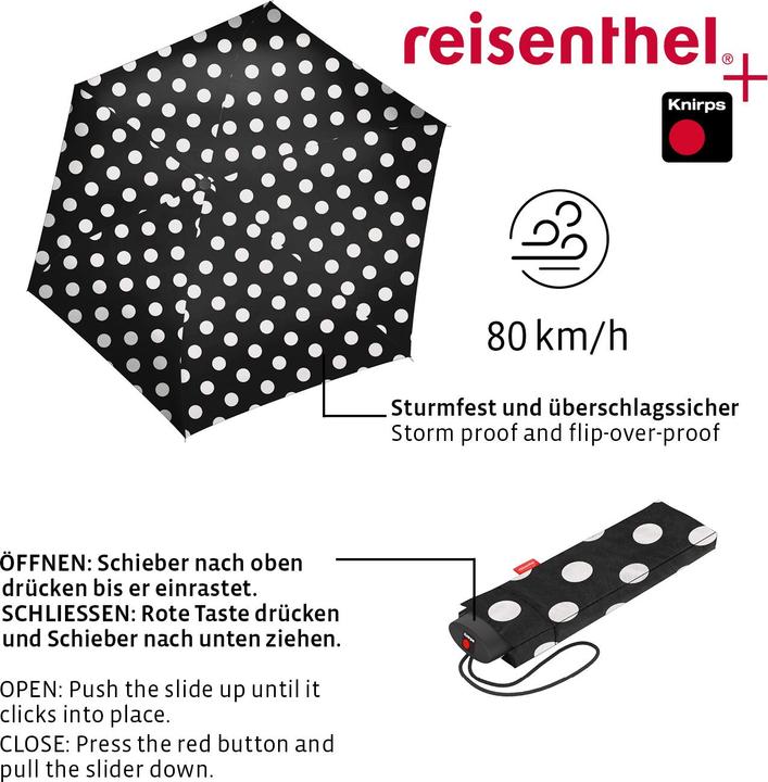 Produktbild reisenthel Schirm Pocket Mini Dots White