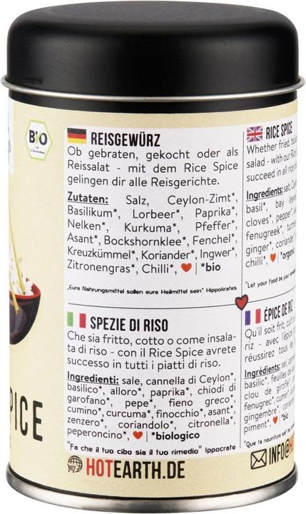 Image du produit Hot Earth Épice de riz (70 g)