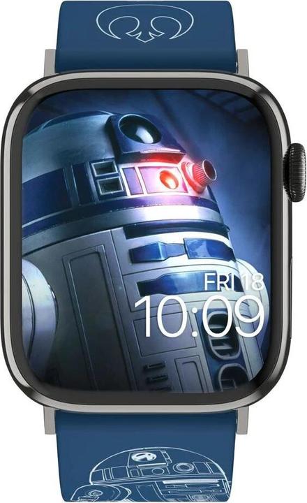 Actual product image Moby Fox Bracelet Smartwatch Star Wars R2-D2 Blueprints 22 mm (22 mm, Stainless steel, Silicone)