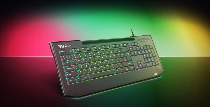 Produktbild Genesis LITH 400 for games, RGB LED backlight, US, Black, with cable (Eng. Int., Kabelgebunden)