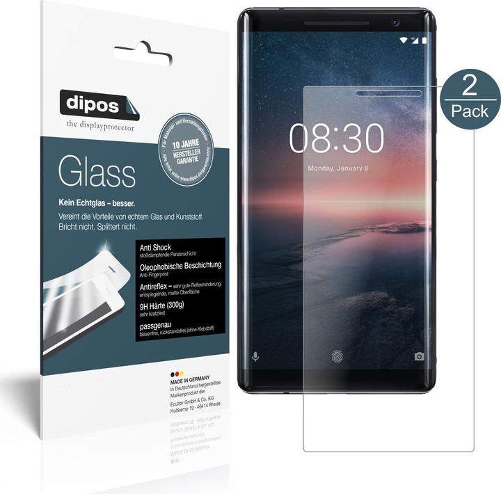 Produktbild Dipos Displayschutz Anti-Shock (1 Stück, Nokia 8 Sirocco)