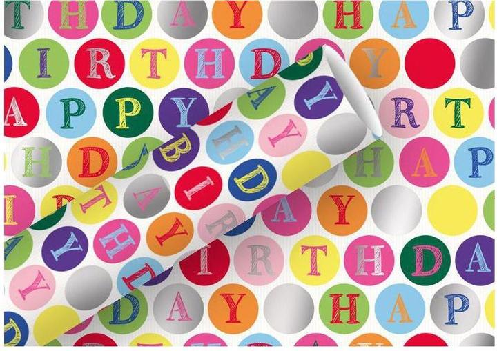 Actual product image Braun + Company Happy Birthday (Wrapping paper, 1 x)