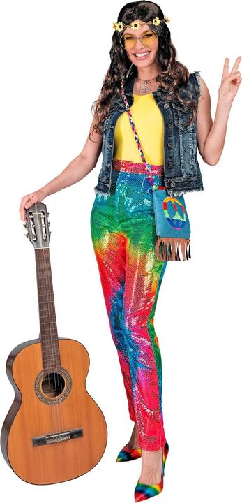 Immagine prodotto Widmann Pantaloni in paillettes con motivo tie-dye Rainbow