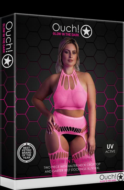Produktbild Ouch! Two Piece with Crop Top and Stockings (XL, XXL, 3XL)