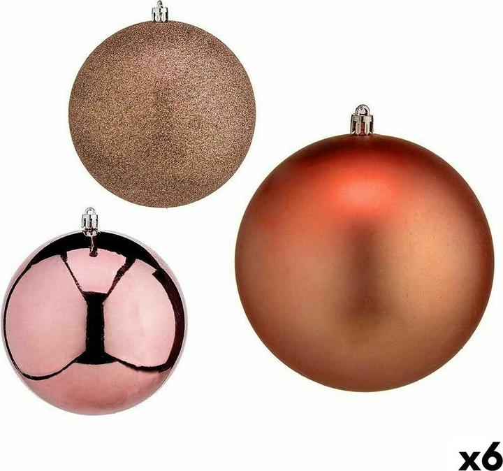 Immagine prodotto Krist+ Weihnachtskugeln-Set Kupfer Kunststoff 12 x 13 x 12 cm (6 Stück) (6 -parte)