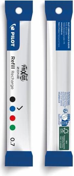 Actual product image Pilot FriXion Ball Zone Refill 0.7 (Refill, Blue, 0.35 mm)