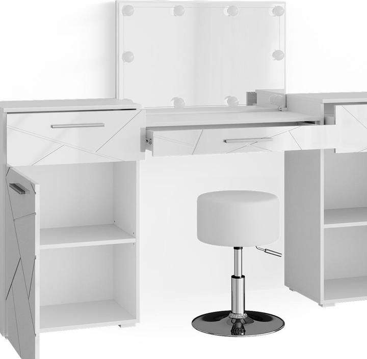 Vicco Irma mit Hocker und Beleuchtung (190 x 90 x 39 cm)