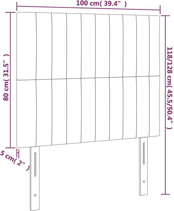 Produktbild VidaXL Carolin (100 x 5 x 128 cm)