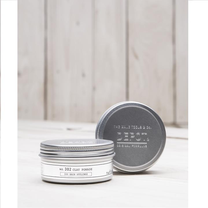 Actual product image Depot No. 302 Clay Pomade 75 ml (Hair gel, Hair pomade, 75 ml)