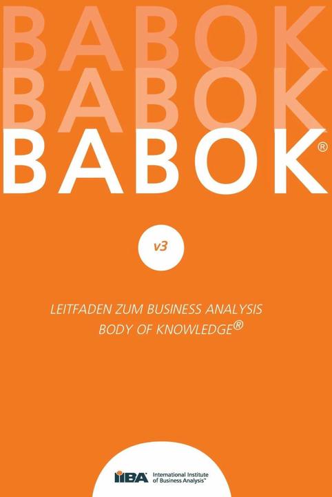 BABOK® v3 (Allemand, Institut international d'analyse des entreprises, 2017)