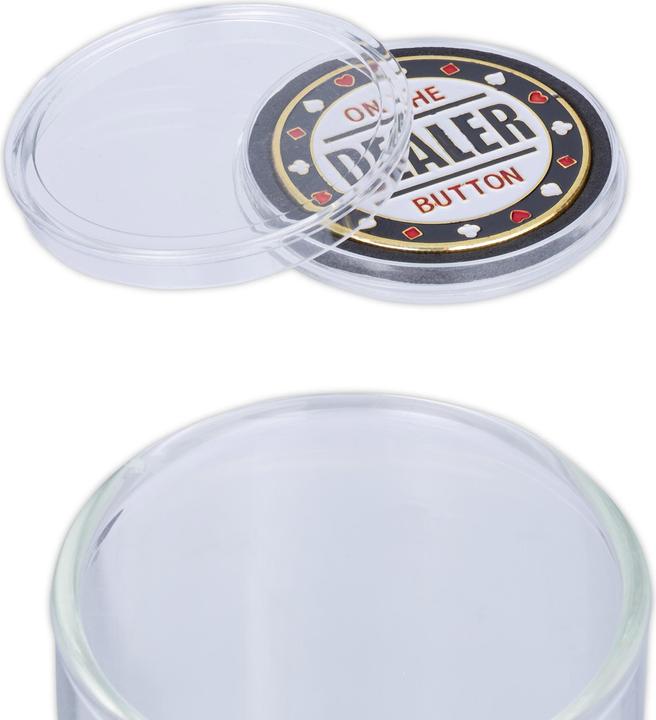 Actual product image Relaxdays 3pcs poker button set