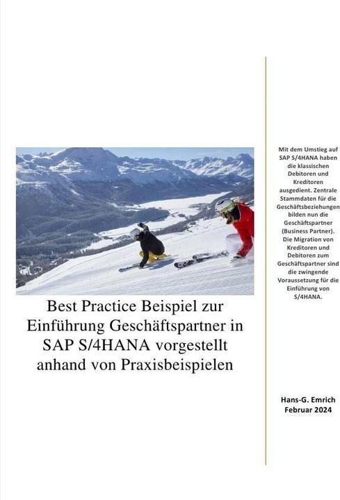 Produktbild Best Practice Beispiel zur Einführung Geschäftspartner in SAP S/4HANA vorgestellt anhand von Praxisb (Hans-Georg Emrich, 2024)