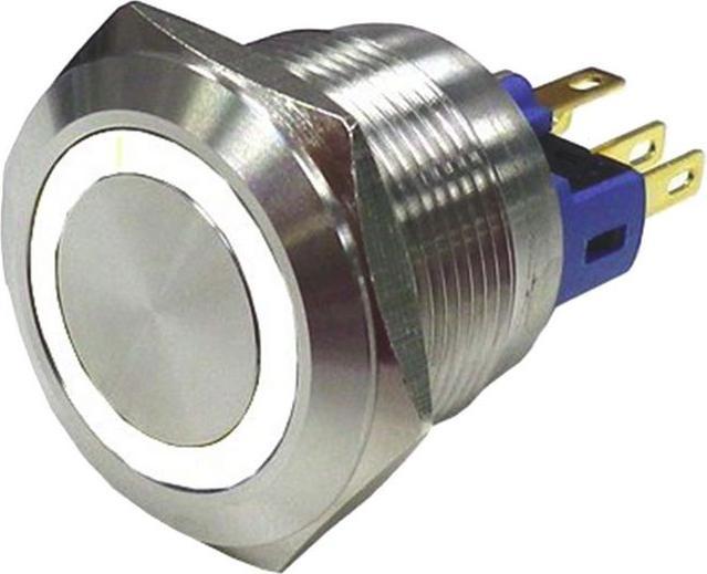 Actual product image Rs Pro Switch Pushbutton Stainless White ring