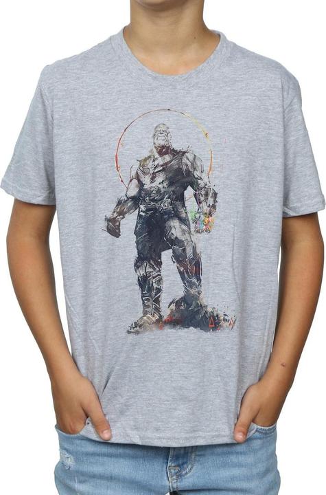 Actual product image Boys Avengers Infinity War Thanos Sketch T-Shirt (152, 158)