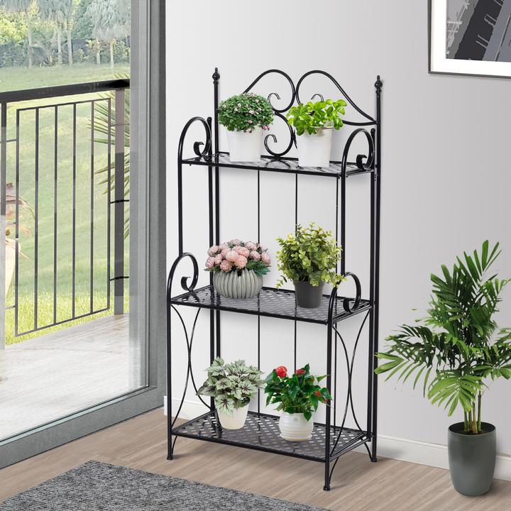 Produktbild Outsunny Gartenregal mit 3 Ablagen
