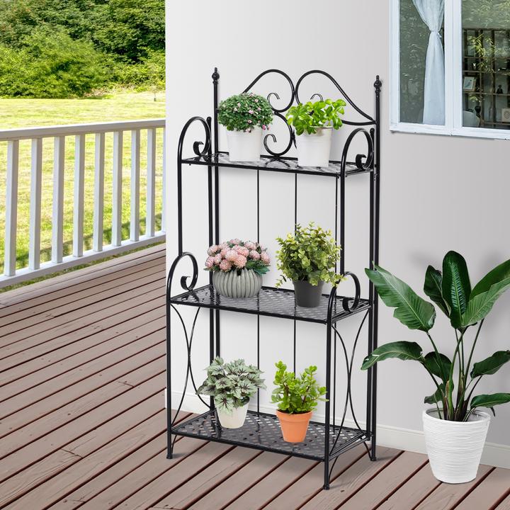 Produktbild Outsunny Gartenregal mit 3 Ablagen