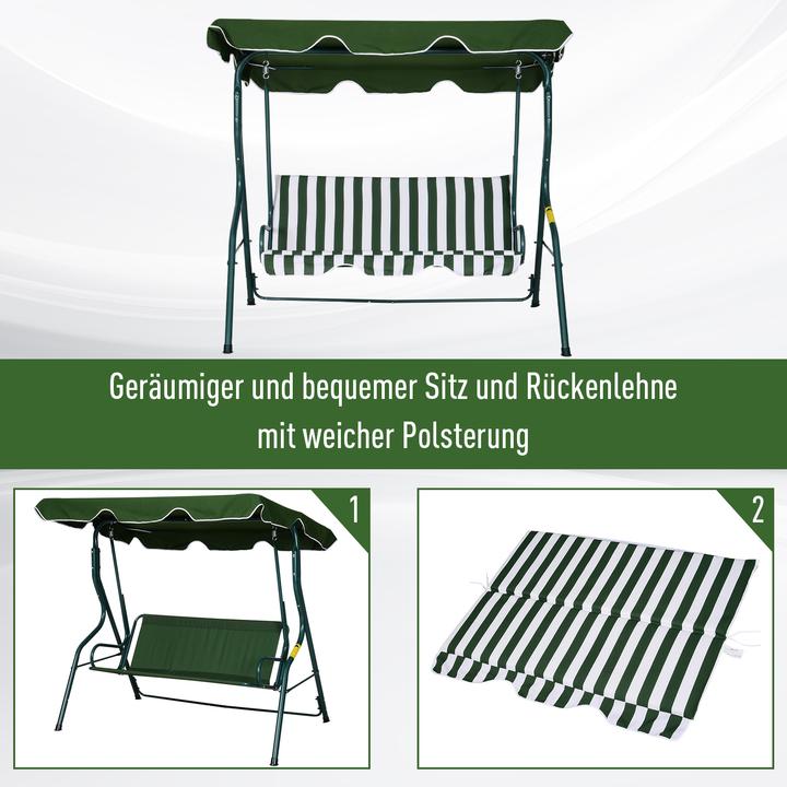 Produktbild Outsunny Hollywoodschaukel als 3-Sitzer
