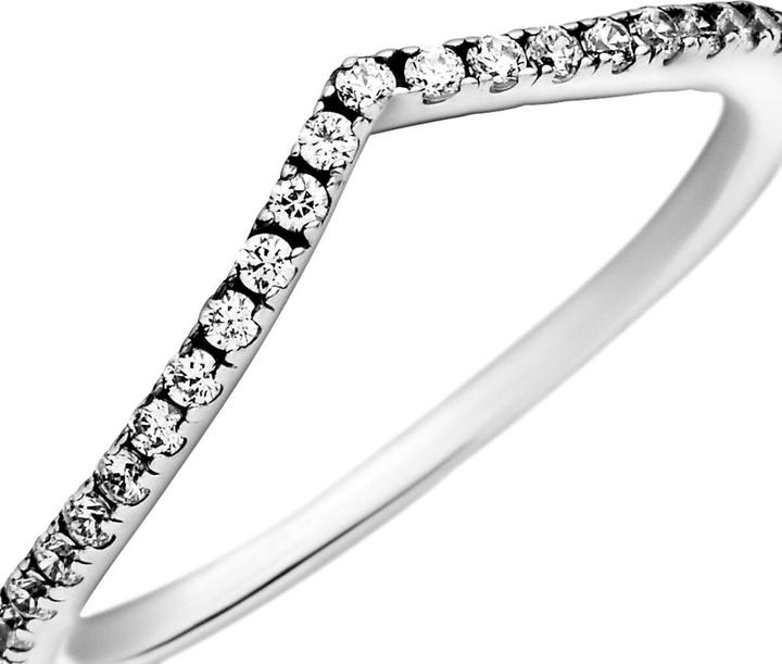Actual product image Pandora Sparkling Wishbone Ring (62)