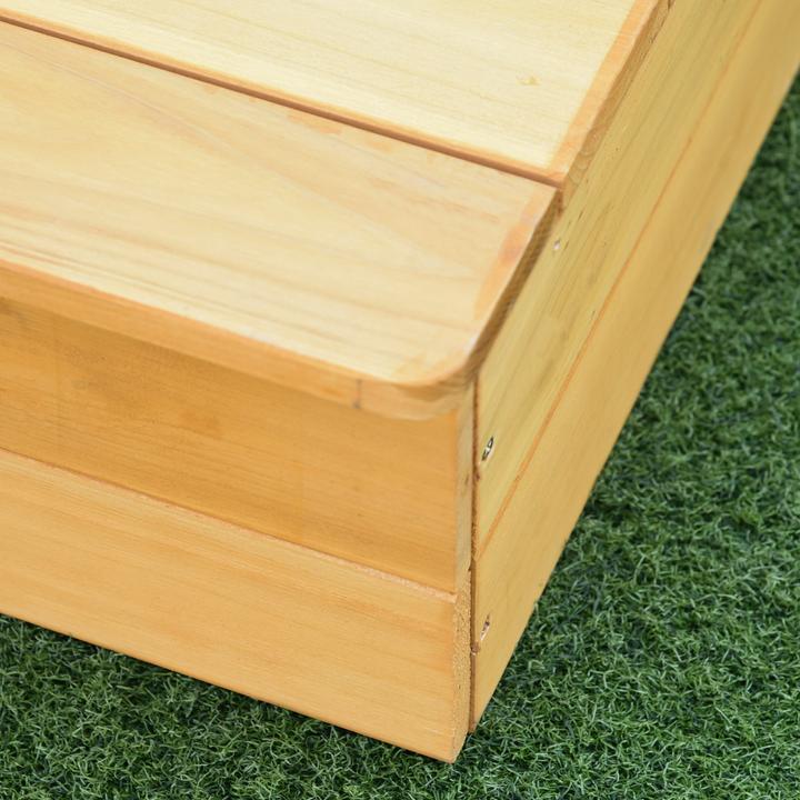 Produktbild Outsunny Sandkiste mit Bank und Aufbewahrungsfächern