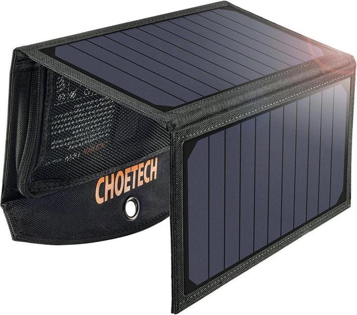 Choetech USB solar charger (19 W, 0.48 kg)