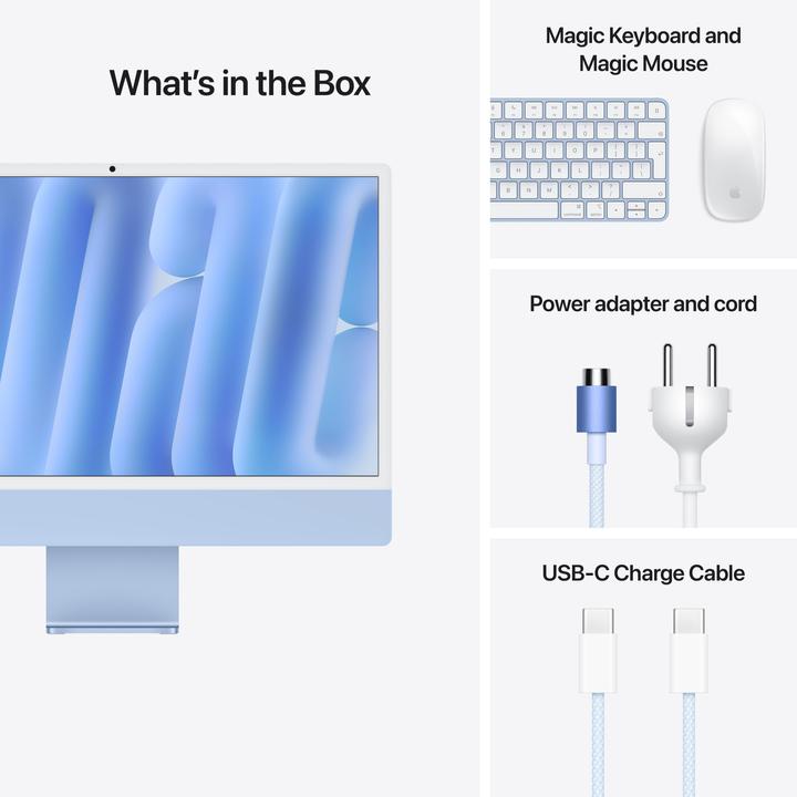 Actual product image Apple iMac 2024 (M4, 16 GB, 256 GB, Apple M4 8-Core)