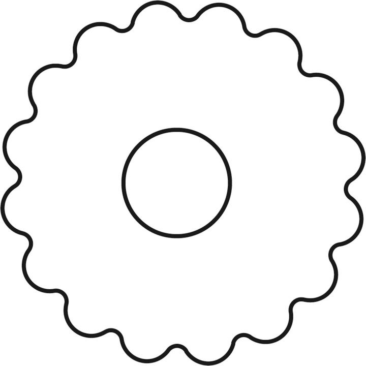Actual product image Kaiser Linz cookie cutter with hole