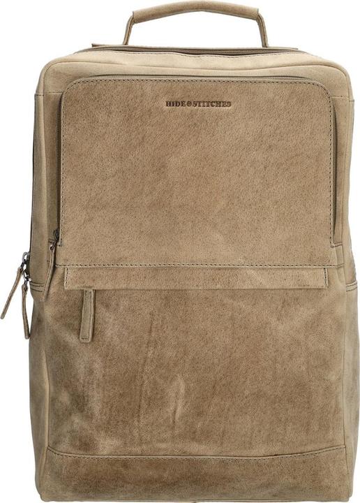 Produktbild HIDE & Stitches Idaho Backpack Laptop -Tasche 15,6 Zoll Premium Ledergeschäft - Donkerzand -