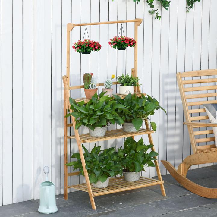 Image du produit Outsunny Escalier pour plantes avec 3 marches