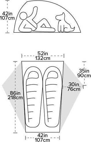 Produktbild Big Agnes Crag Lake SL2 (Kuppelzelt, 2.01 kg, 2 Personen)
