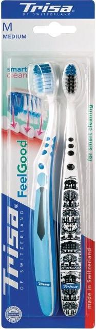 Produktbild Trisa Zahnbürste Feelgood Smart Clean MEDIUM DuoPack (Mittel, 1 x)