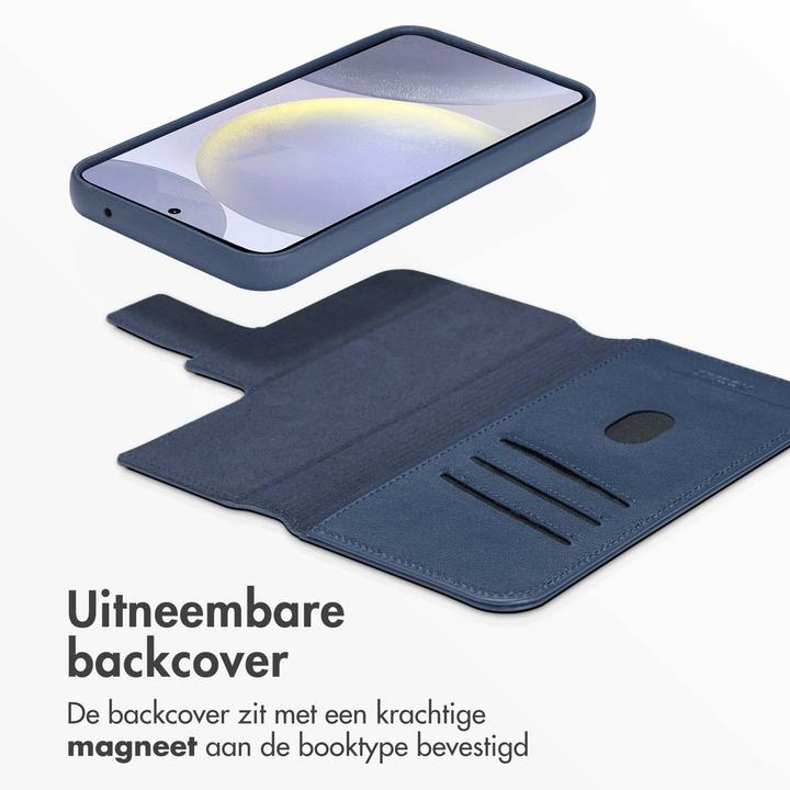 Produktbild Accezz Leather Bookcase 2-in-1 met MagSafe Samsung Galaxy S24 Plus - Nightfall Blue (Samsung Galaxy S24+)