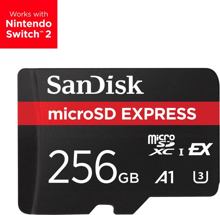 Actual product image SanDisk Express (256 GB, microSD Express, U3, UHS-I)
