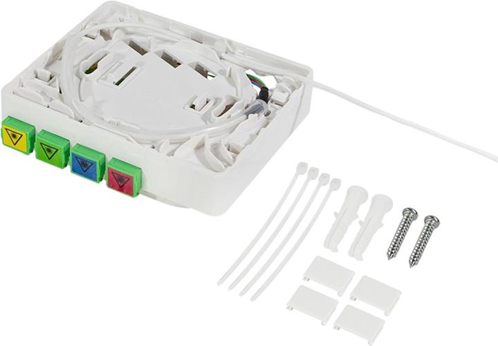 Actual product image LogiLink FTTH splice box, 4x SC/APC, 40 m laying cable, whiteá (Splice box)