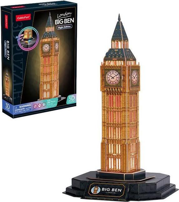 Actual product image Cubicfun Puzzle 3D Big Ben (wersja nocna) (32 pieces)