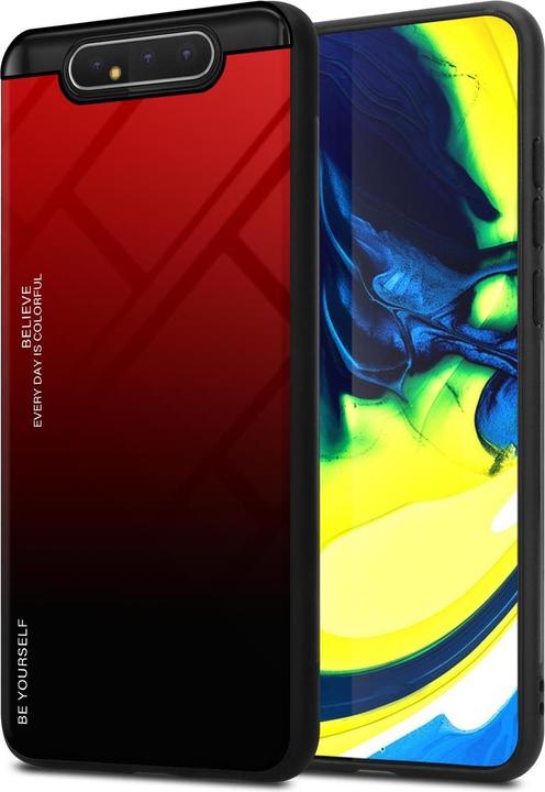 Produktbild Cadorabo TPU 2 Farben Glas Cover (Samsung Galaxy A80)