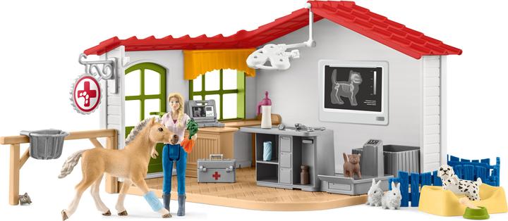 Image du produit Schleich Cabinet vétérinaire avec animaux de compagnie