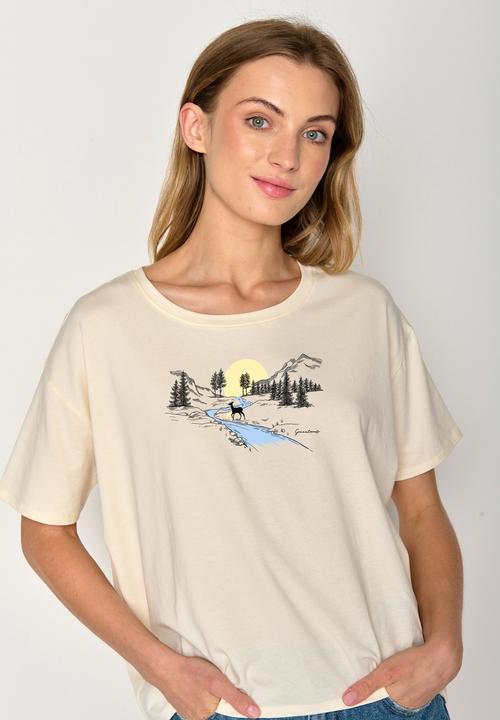 Produktbild Greenbomb Women's Nature Deer River Feel T-Shirt (XL)