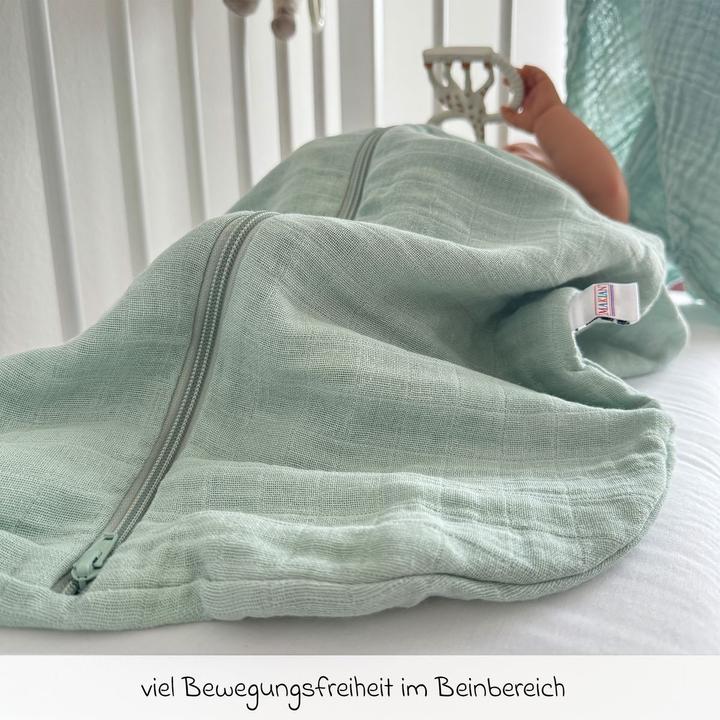 Image du produit Makian Schlafsäcke Musselin-Schlafsack - Mint - Gr. 60 cm (60 cm, 1.0 TOG)
