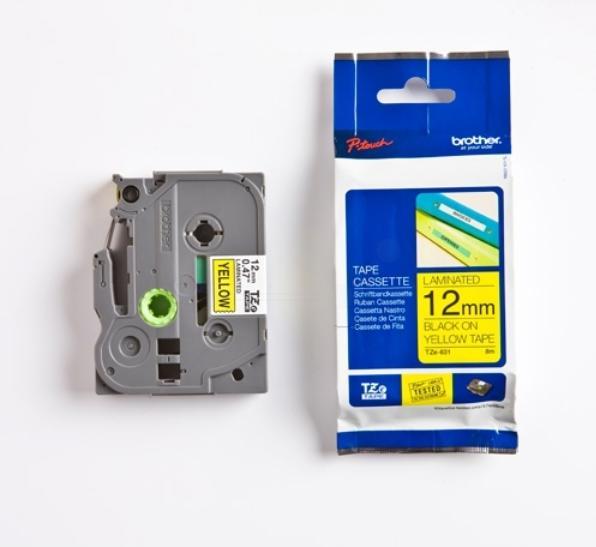 Produktbild Brother Tze-631 (1.20 cm, Gelb, Schwarz)