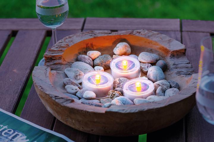 Actual product image EGLO LED candle set SOLAR 5 cm x 3 cm, white (1 x)