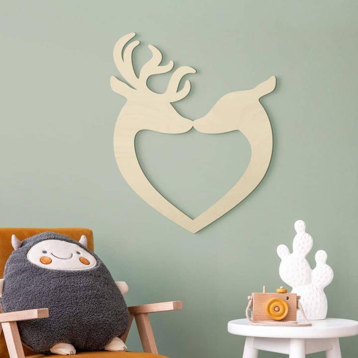 Actual product image Trenddeko Deer heart (25 x 30 cm)
