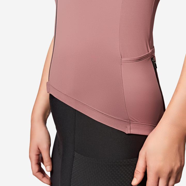 Image du produit Van rysel Maillot vélo route manches courtes été ajusté femme - EDR 2 rose (XS)