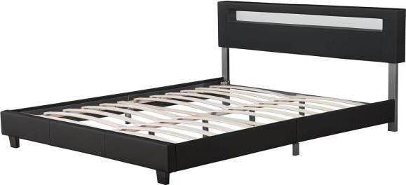 Immagine prodotto Juskys Letto imbottito a LED Parigi (160 x 200 cm)