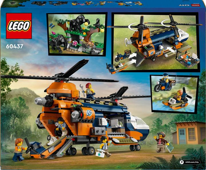 Produktbild LEGO Dschungelforscher-Hubschrauber (60437, LEGO City)