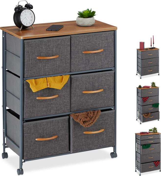 Produktbild Relaxdays Schubladenschrank (58 x 30 x 93 cm)