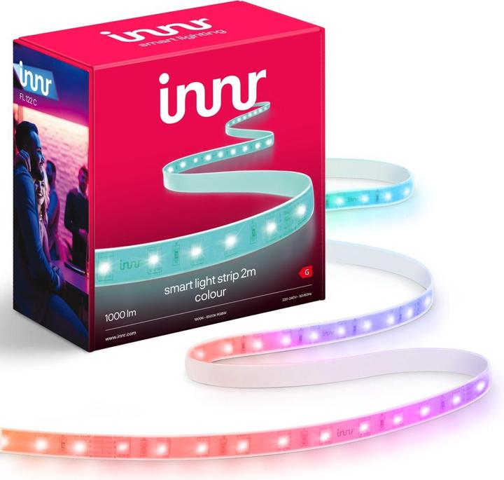 Actual product image Innr Smart Flex light strip 2m - Colour - Zigbeek (RGBW, 200 cm, Indoor)
