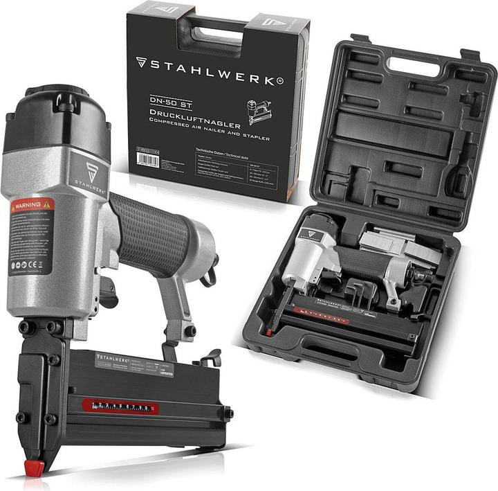 Produktbild Stahlwerk Druckluft Nagler DN-50 ST 2 in 1 mit 5-7 Bar Arbeitsdruck