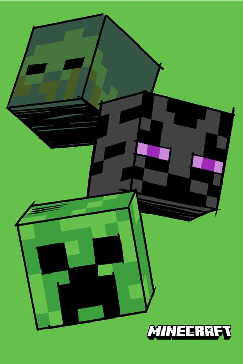 Productafbeelding Tinisu Minecraft fleece deken 100 x 150 cm zachte deken (100 x 150 cm)